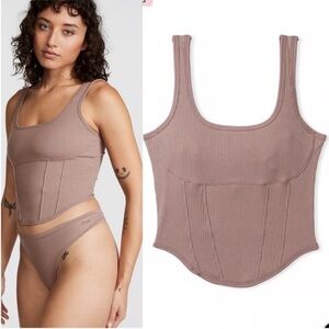 ❤️‍🔥FIRM PRICE❤️‍🔥 PINK BRALETTES & BRA TOPS THE CINCHED CORSET TOP